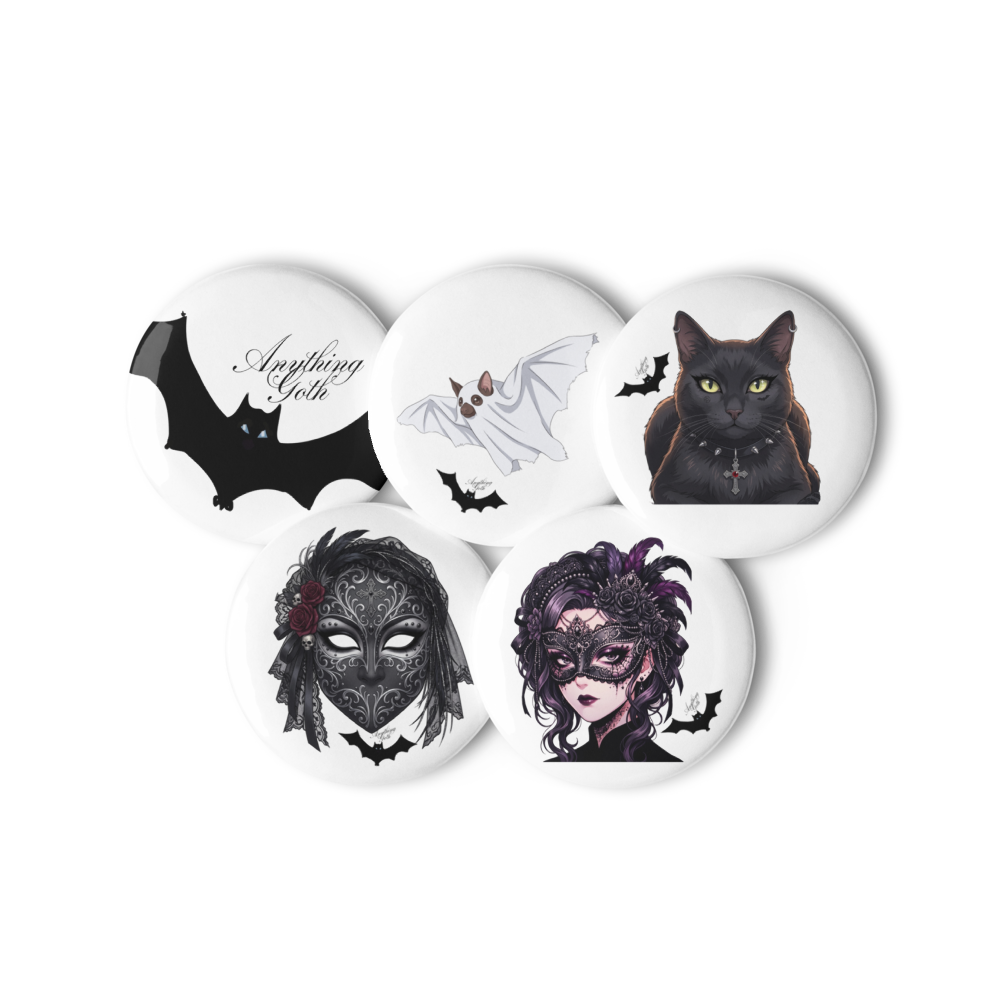 Gothic Pinback Button Set (5 Pieces) thumbnail 2