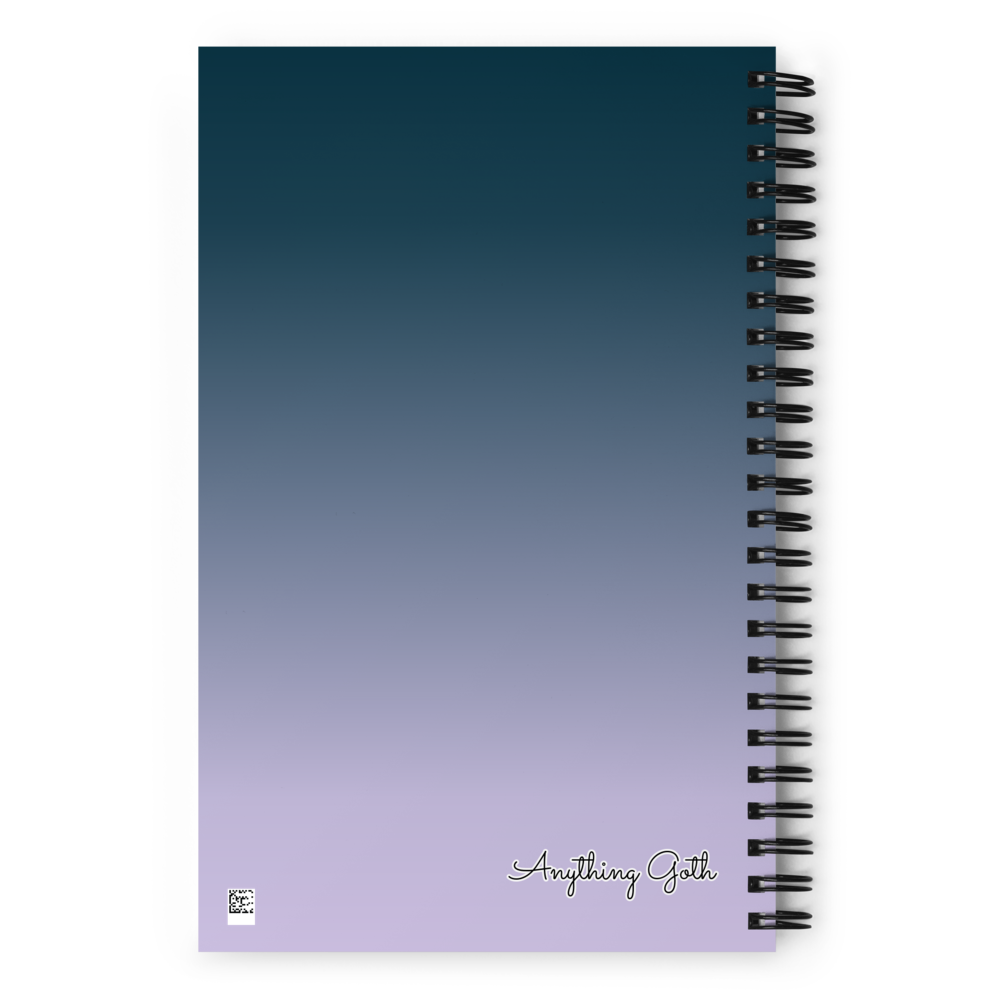 Cute Ghost Bat Halloween Spiral Notebook thumbnail 2