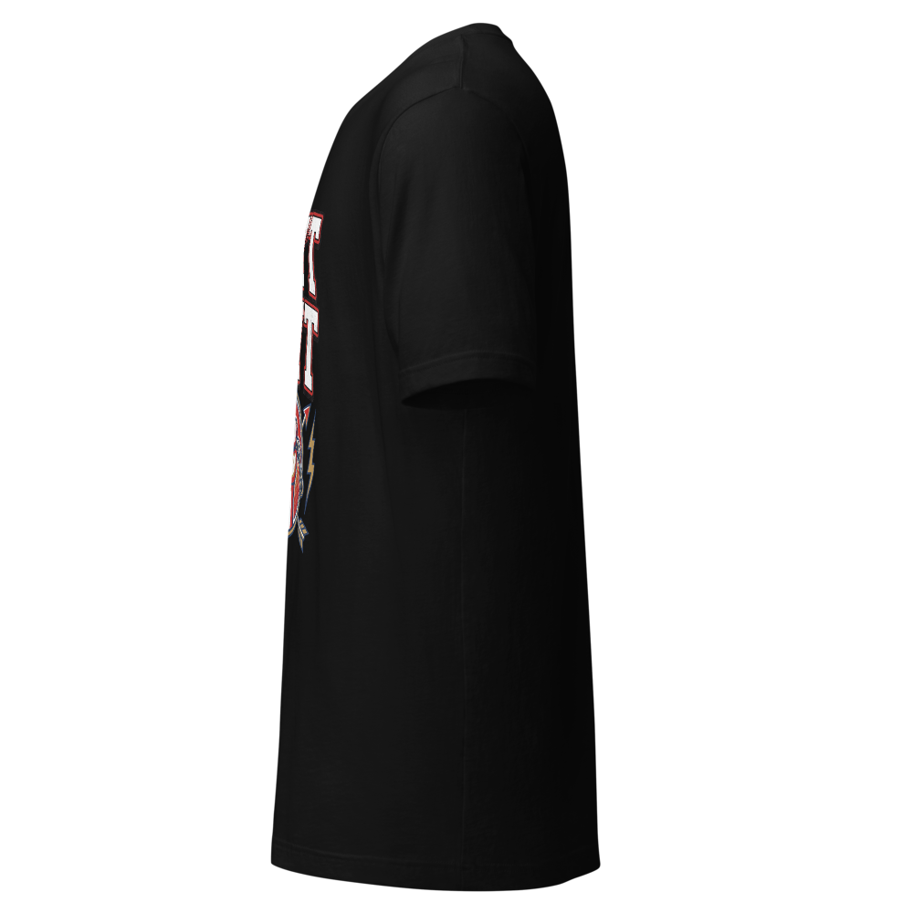 Round Neck Printed Unisex Staple T-shirt Black thumbnail 3