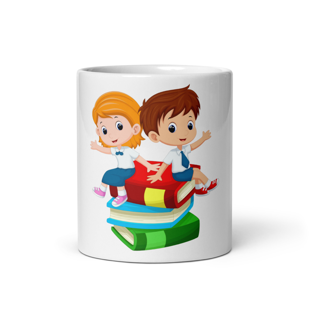 white glossy mug thumbnail 3