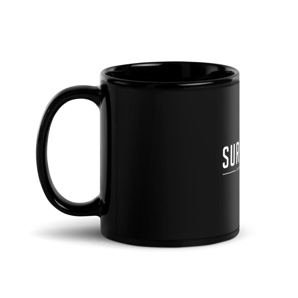Surf Ranch Glossy Black Coffee Mug thumbnail 2