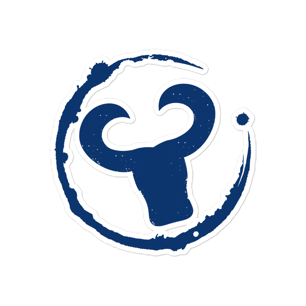 Surf Ranch Blue Die Cur Sticker 5x5