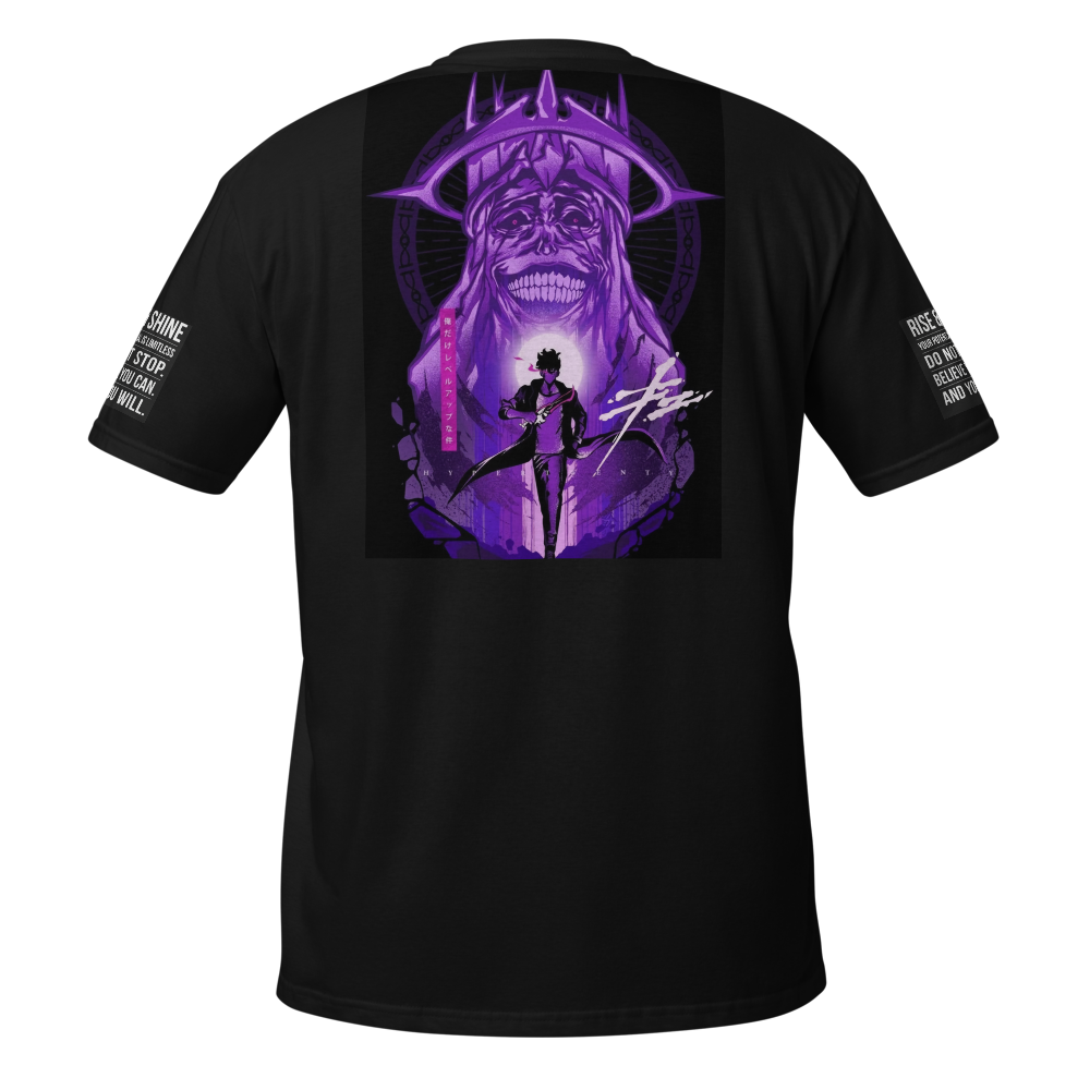 Sung Jinwoo Shadow Monarch Anime T-Shirt – Stylish thumbnail 2