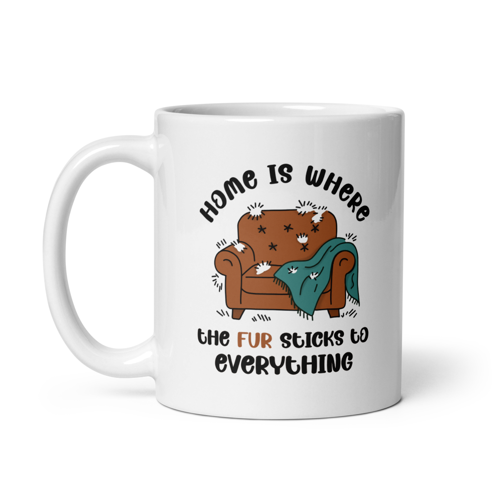 Home Is Where the Fur Sticks to Everything Mug thumbnail 2