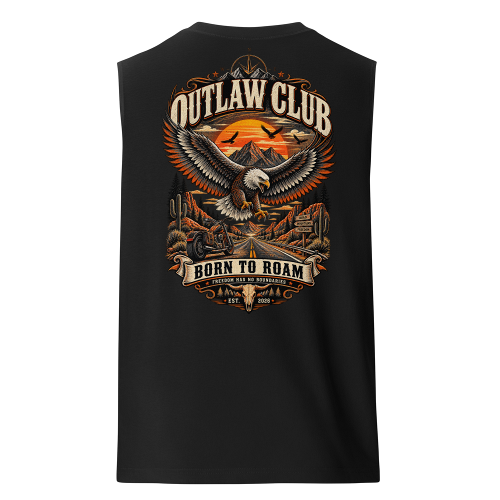 Desert Outlaw Eagle Muscle Shirt | Vintage Graphic thumbnail 2