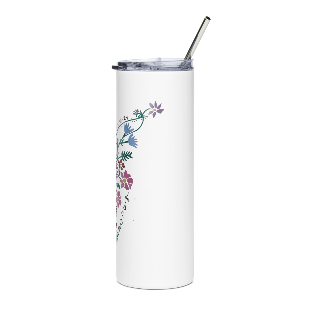 Flowers of Hope Tumbler thumbnail 3