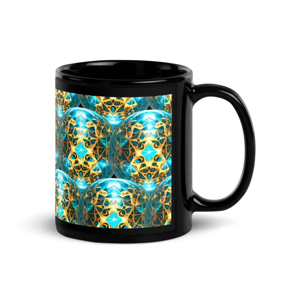 Black Mug - Orb Design thumbnail 3