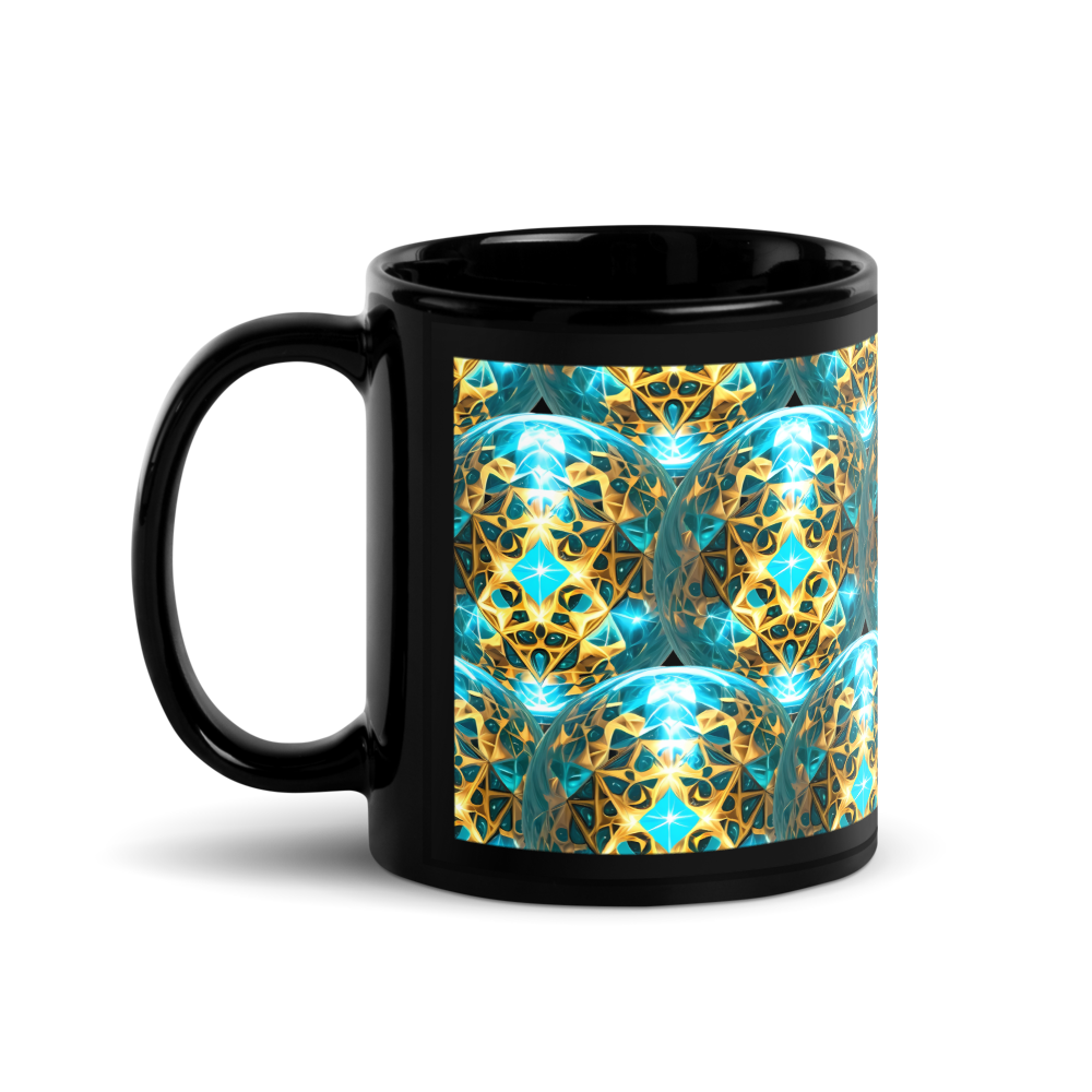Black Mug - Orb Design thumbnail 2
