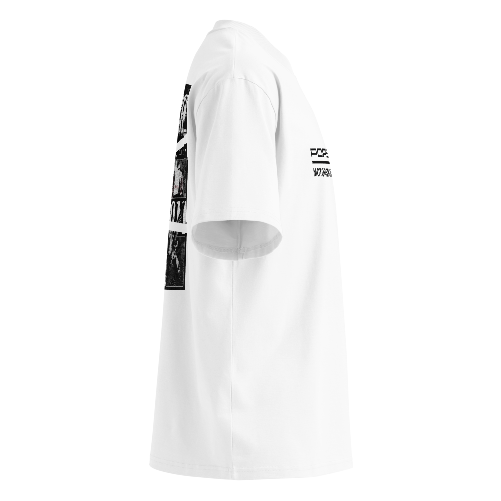 Classic White Porsche Graphic Tee  thumbnail 2