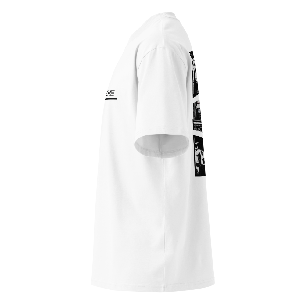 Classic White Porsche Graphic Tee  thumbnail 3
