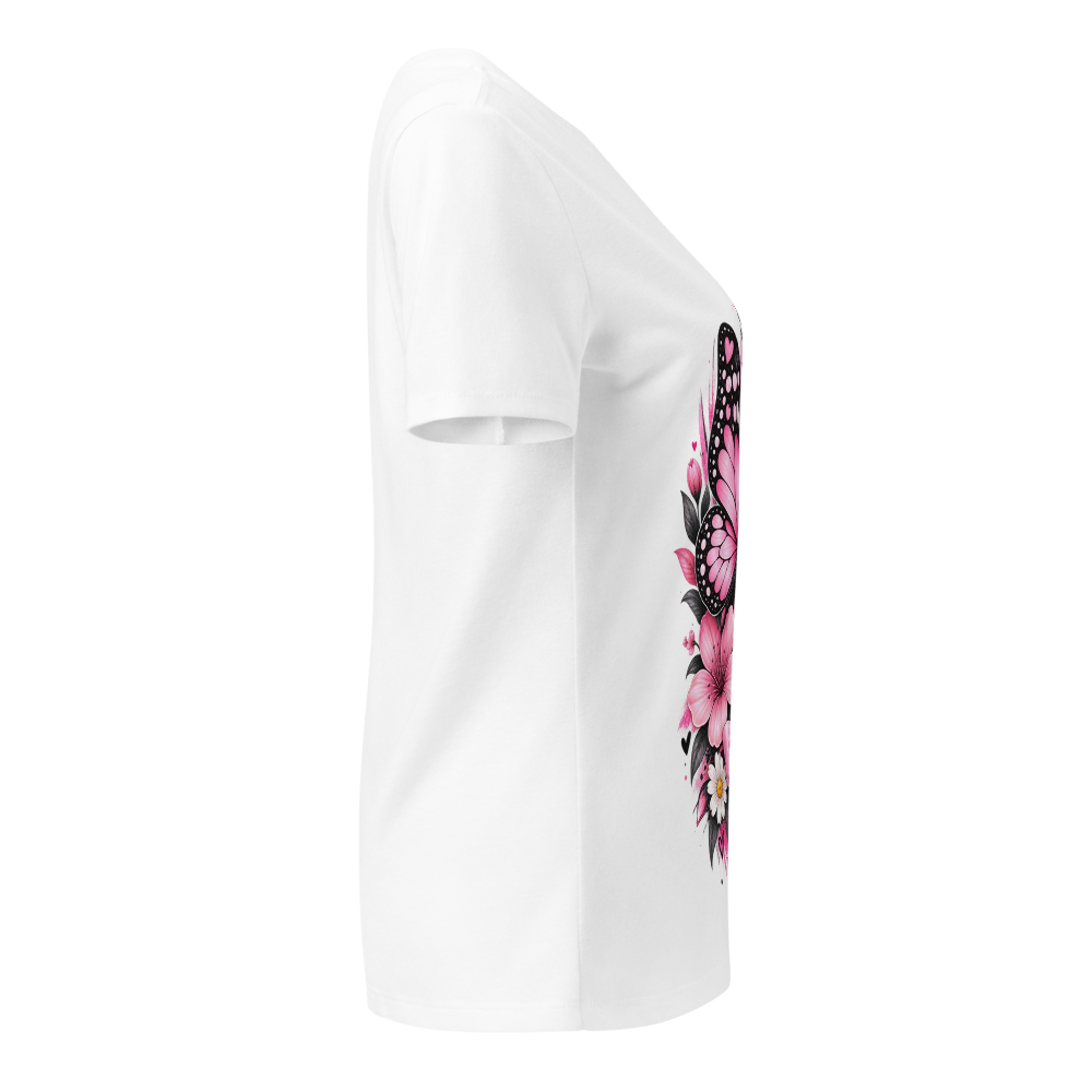 Floral V-neck Women's Tee thumbnail 3