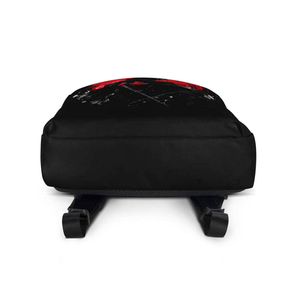 Japanese Samurai Red Sun Aesthetic Backpack thumbnail 5