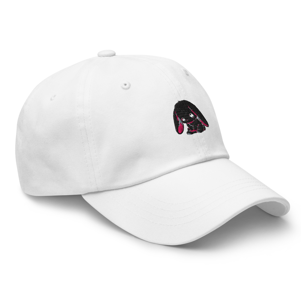  9ns-spo,Black Bunny — Premium White Cap thumbnail 3