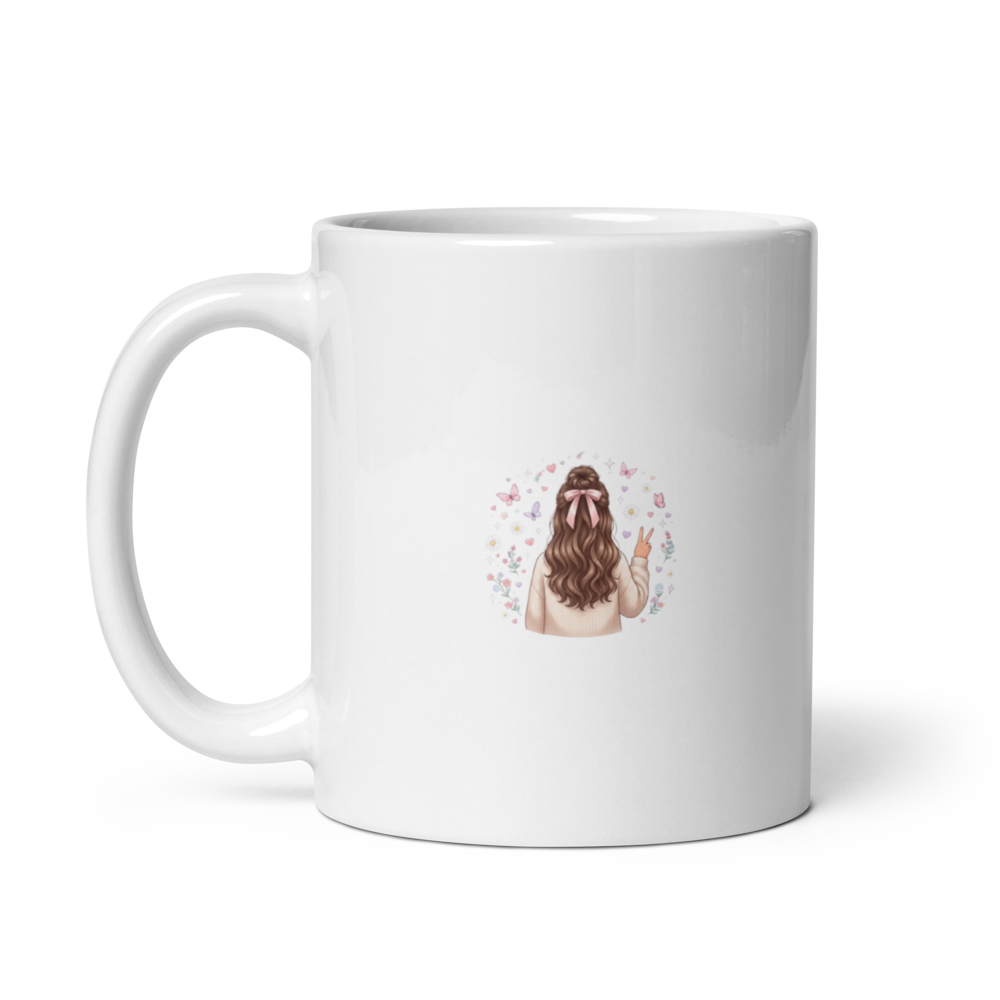 White Glossy Mug thumbnail 2