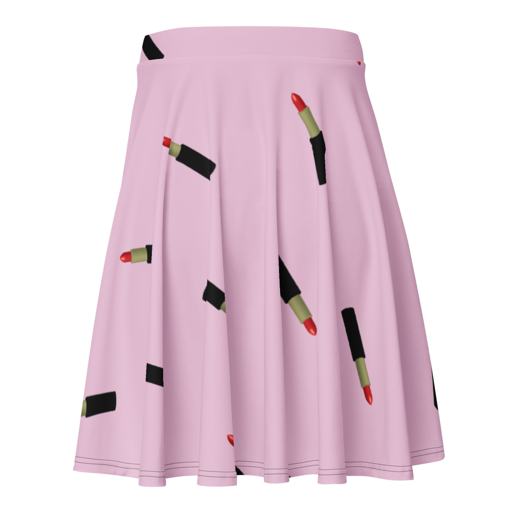 Lipstick Inspired Pattern-Skater Skirt thumbnail 2