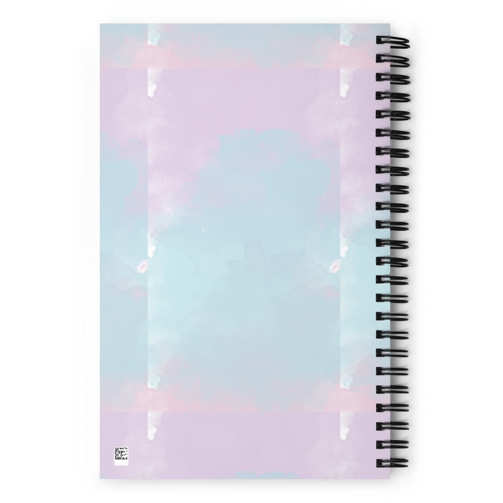 Pastel Bloom – Minimal Floral Spiral Notebook thumbnail 2