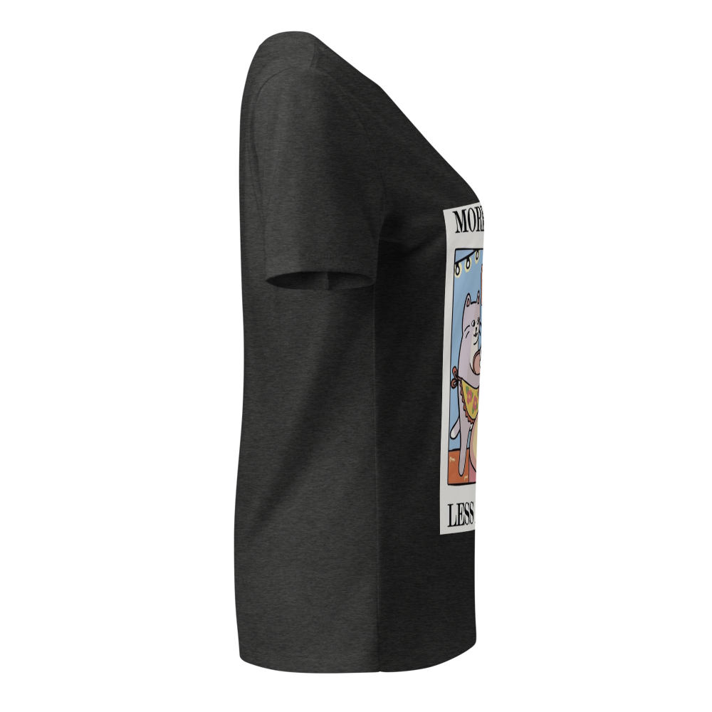 Coffee cat black t-shirt  thumbnail 3