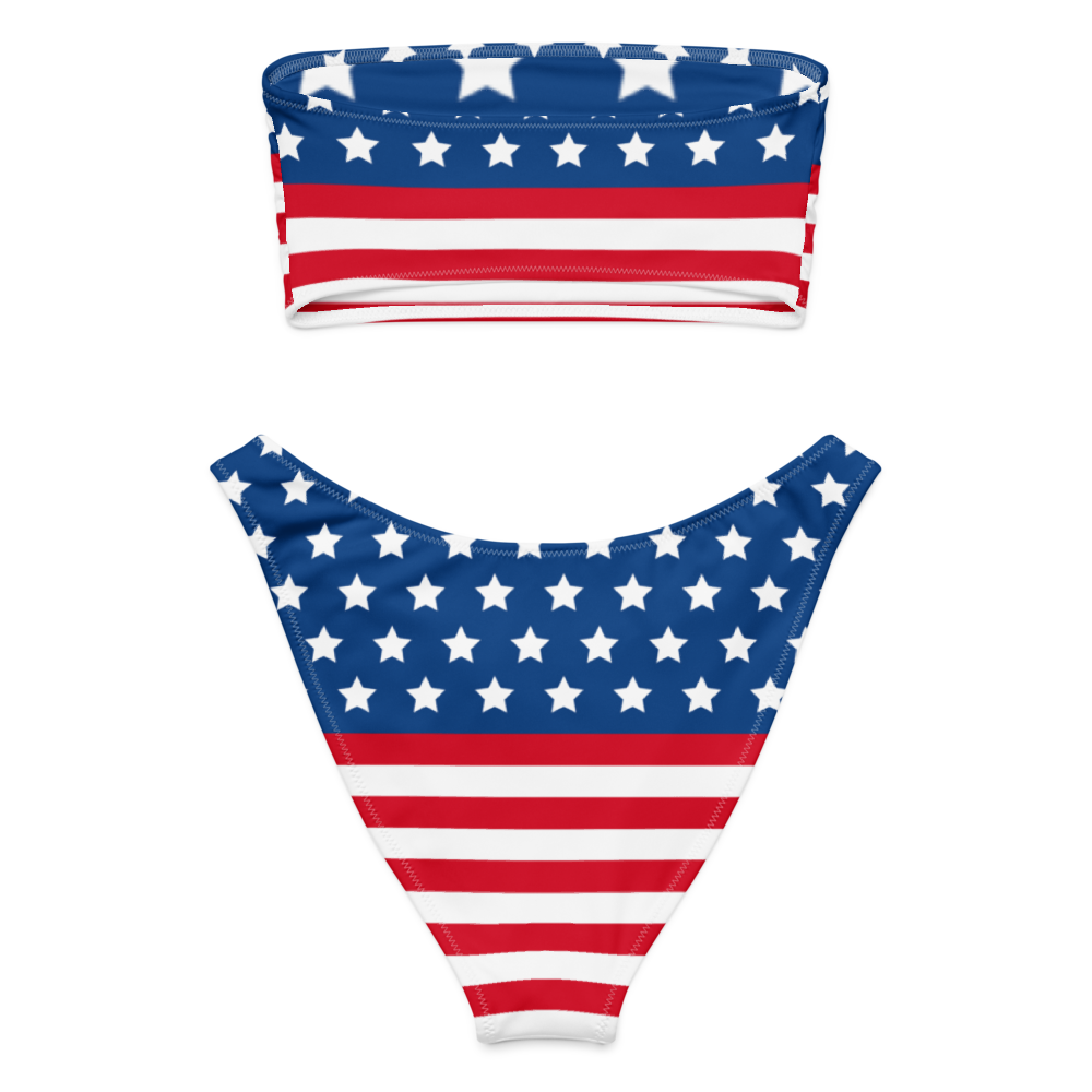 All-Over Print Recycled Bandeau Bikini thumbnail 2