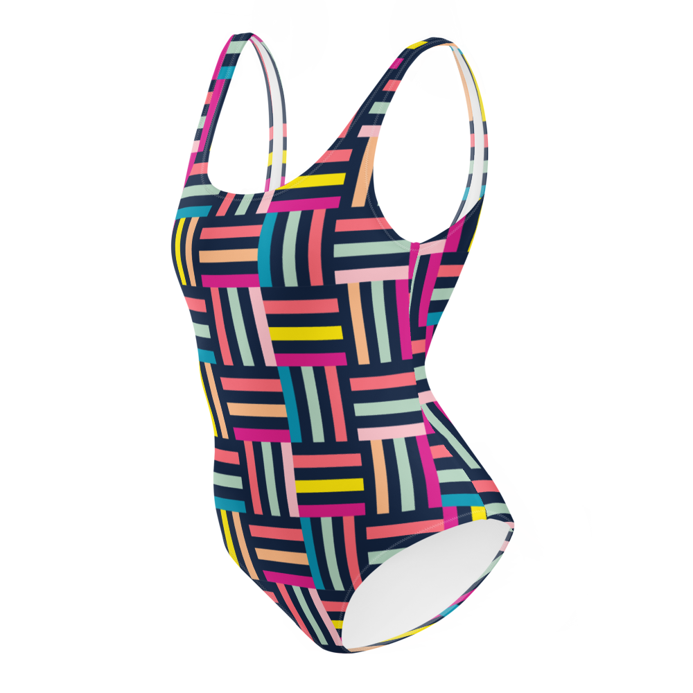 All over print one piece swimsuit  thumbnail 3
