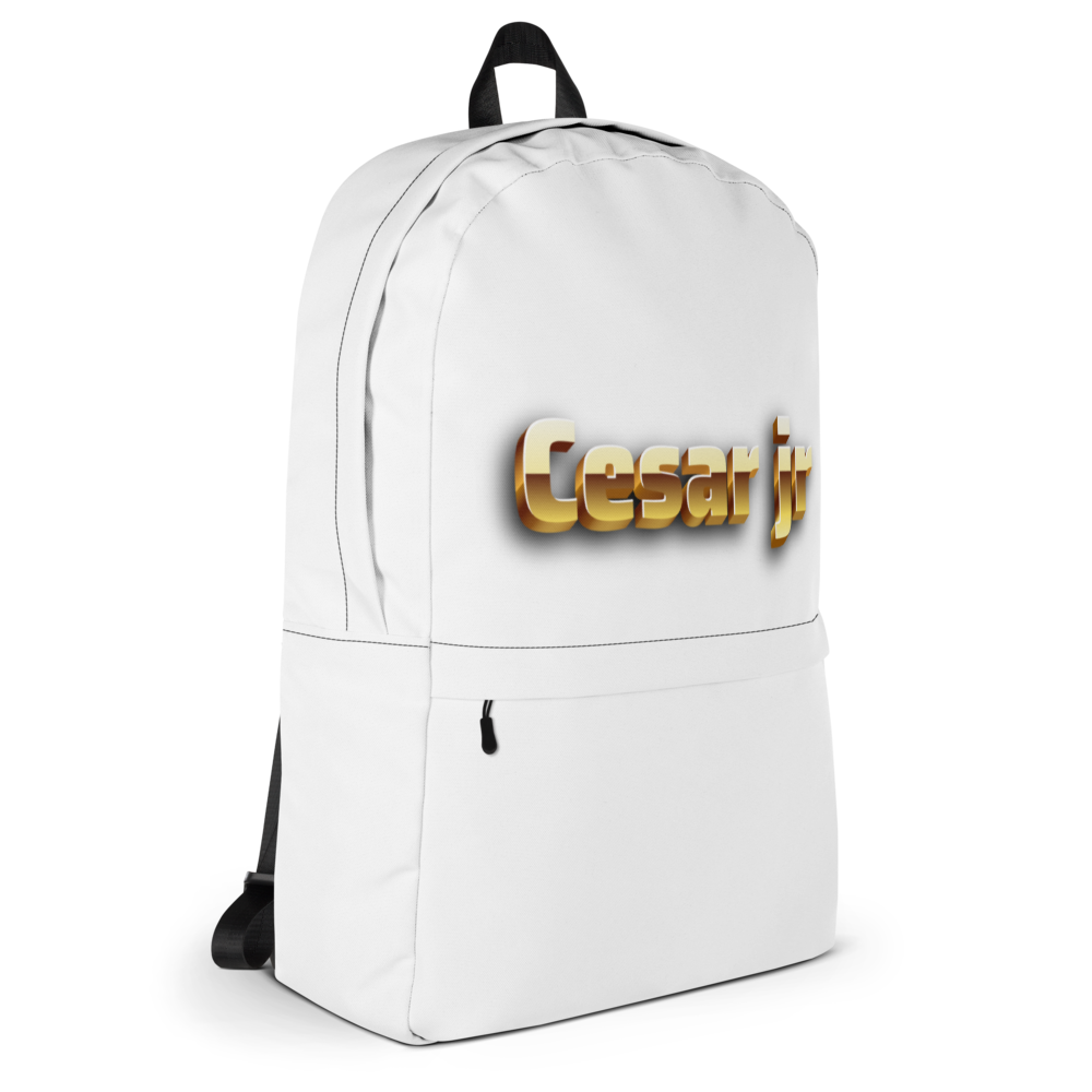 Cesar jr Gold logo backpack  thumbnail 4