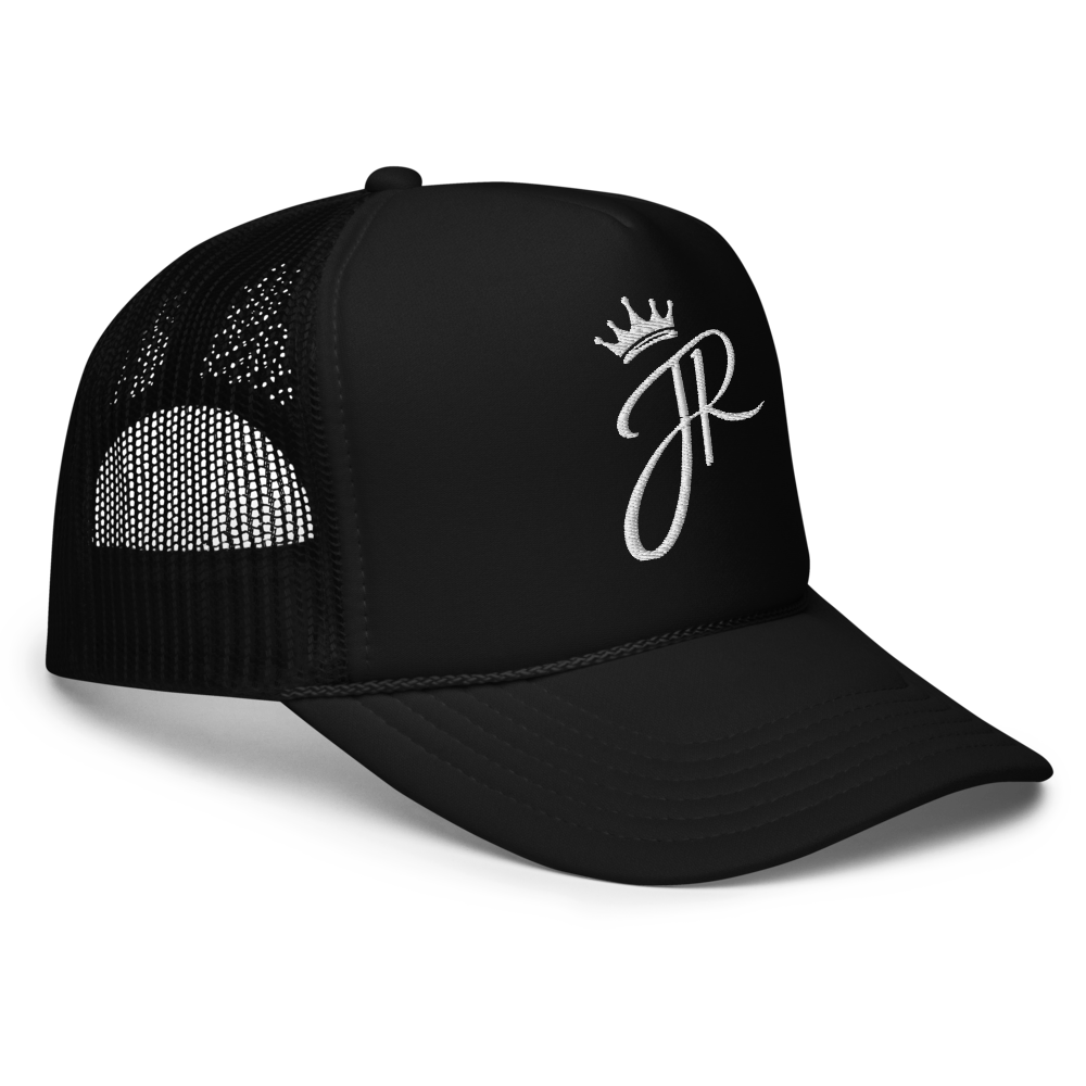 JR (crown) Foam Trucker hat (white lettering) thumbnail 3