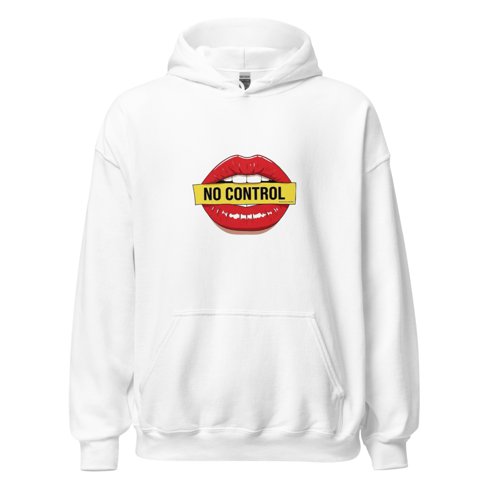 No Control — Bold Red Lips Statement Design