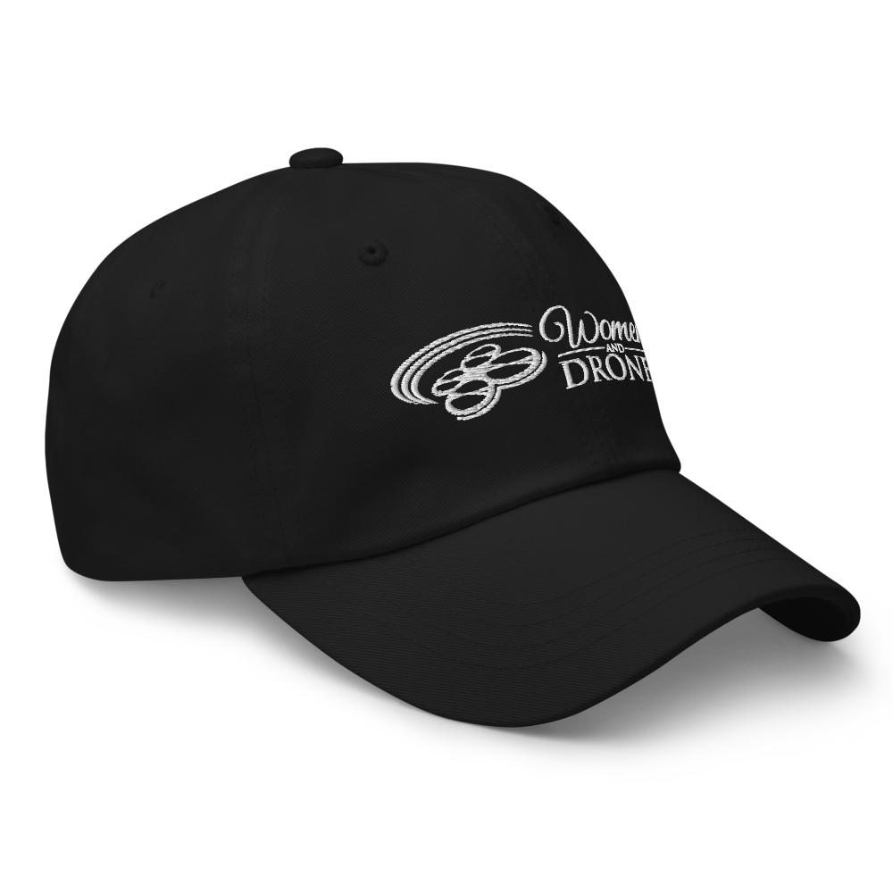 Women and Drones Logo Cap Black thumbnail 4