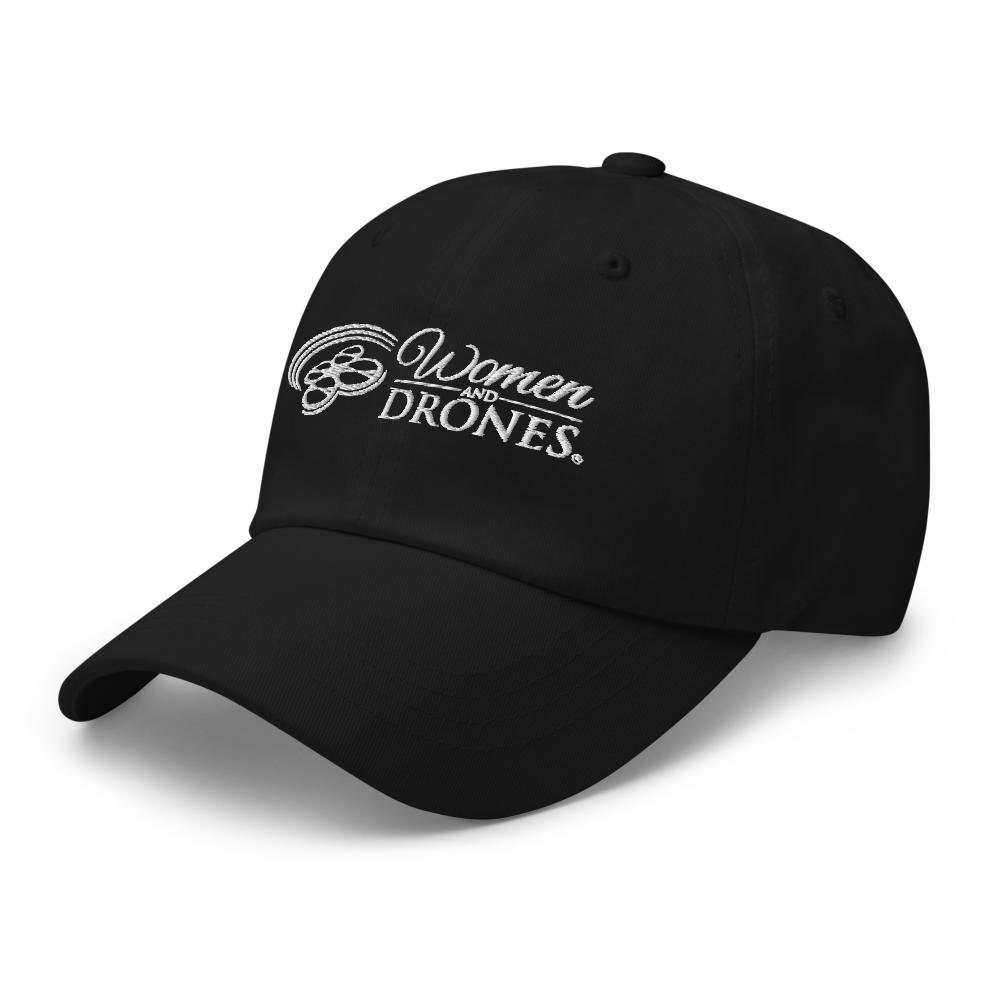 Women and Drones Logo Cap Black thumbnail 3