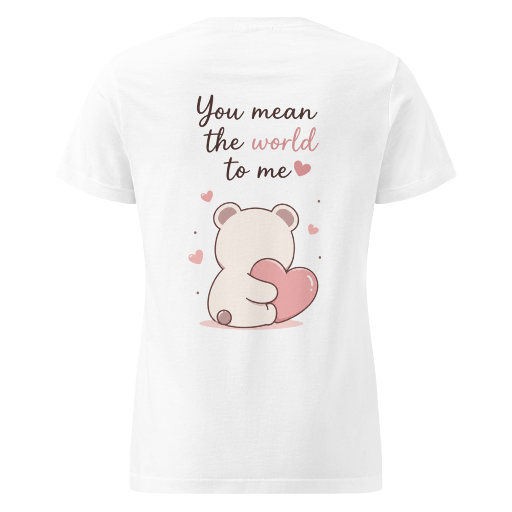 Cute Teddy Bear I Love You Women's T-Shirt thumbnail 2