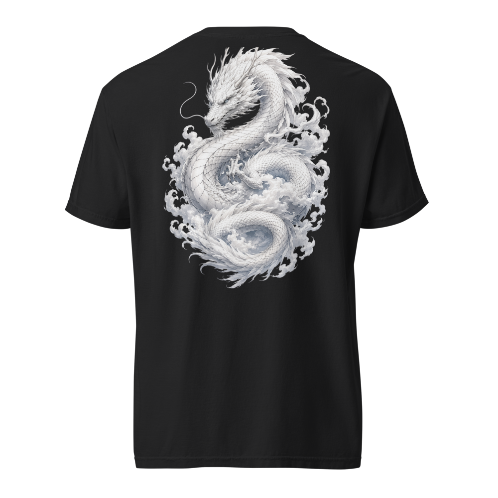 Celestial White Dragon – Premium Fantasy Graphic T thumbnail 4