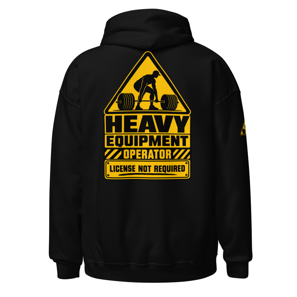 Heavy Equipment Operator, Black Gym ,Hoodie    thumbnail 3