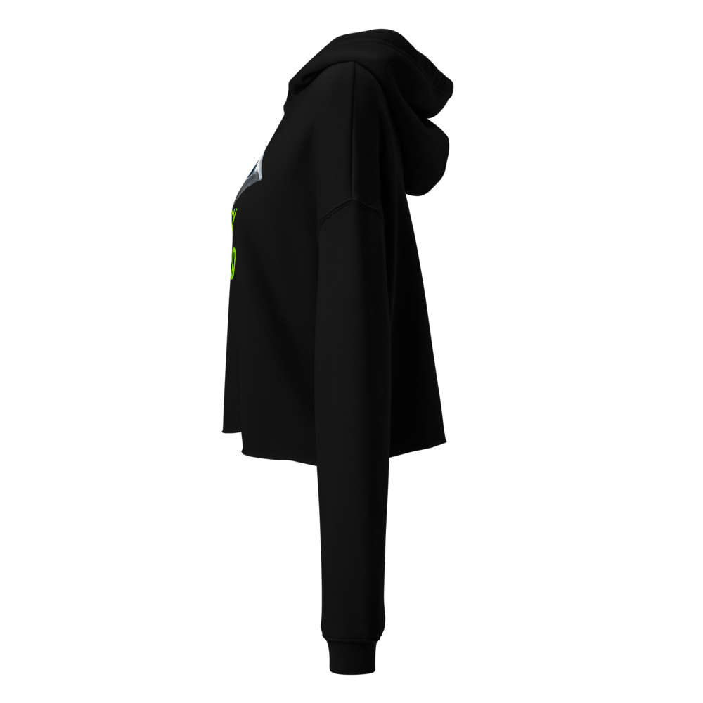 Stay weird womens cropped hoodie thumbnail 2