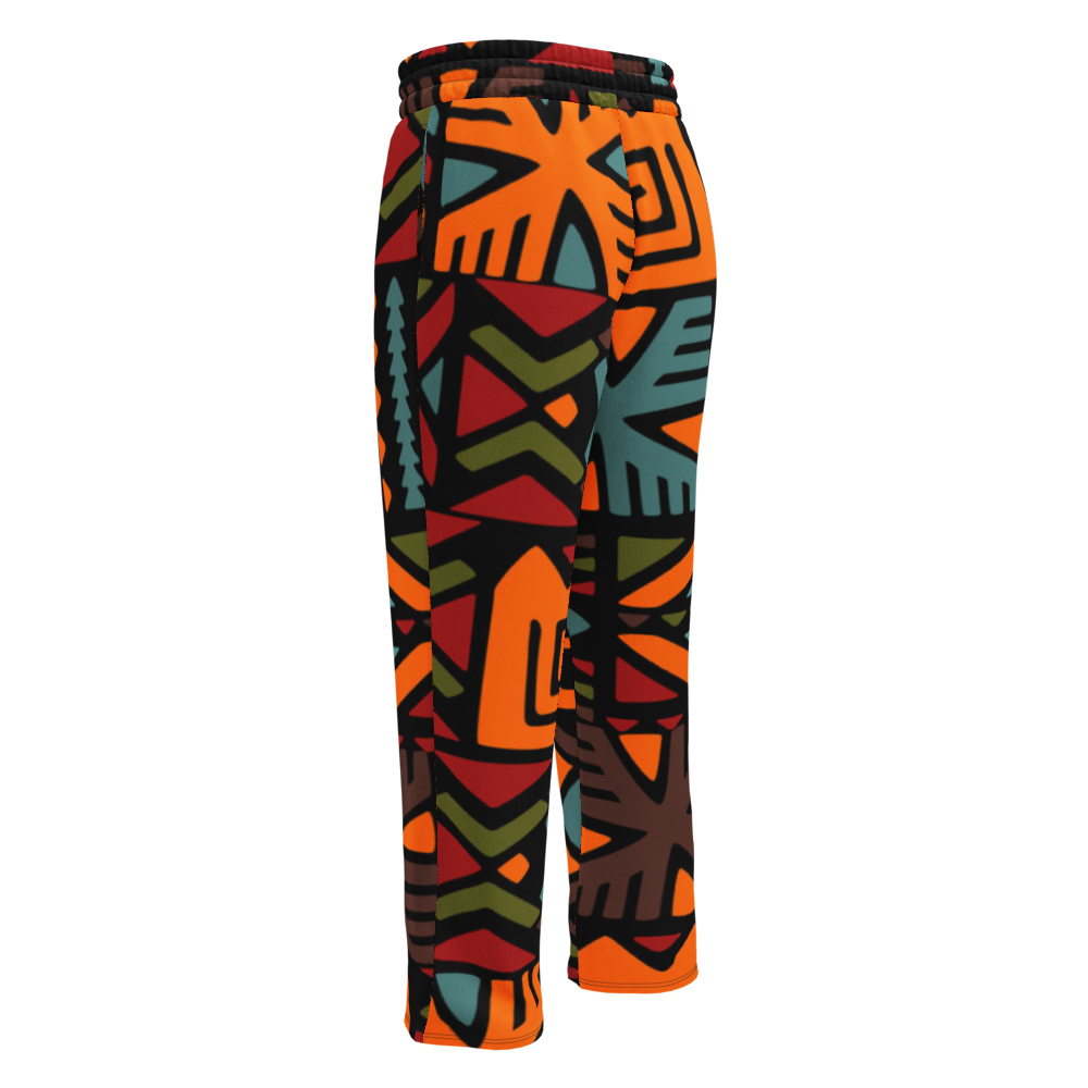 Wide Legged Cuffed Joggers, A Lil' African Flavor. thumbnail 2