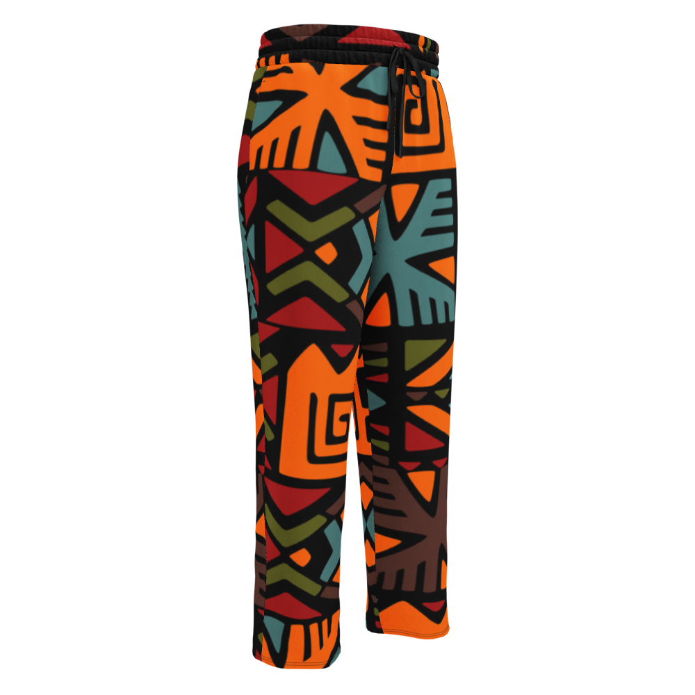 Wide Legged Cuffed Joggers, A Lil' African Flavor.