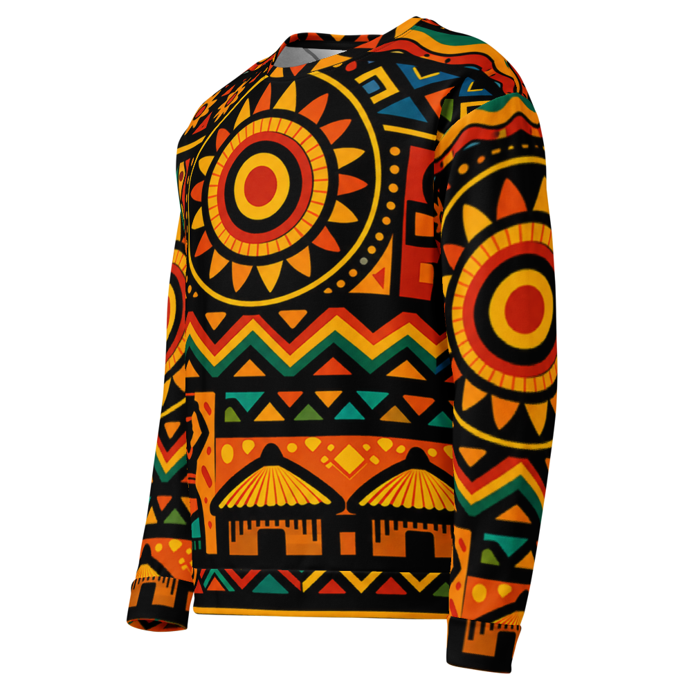 Crown. Handmade Cut and Sew African Sweatshirt. thumbnail 3