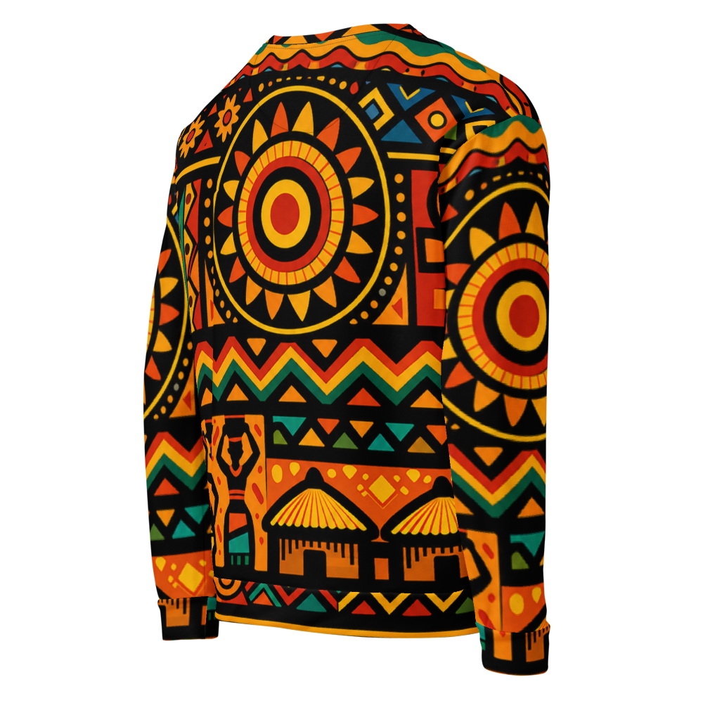 Crown. Handmade Cut and Sew African Sweatshirt. thumbnail 4