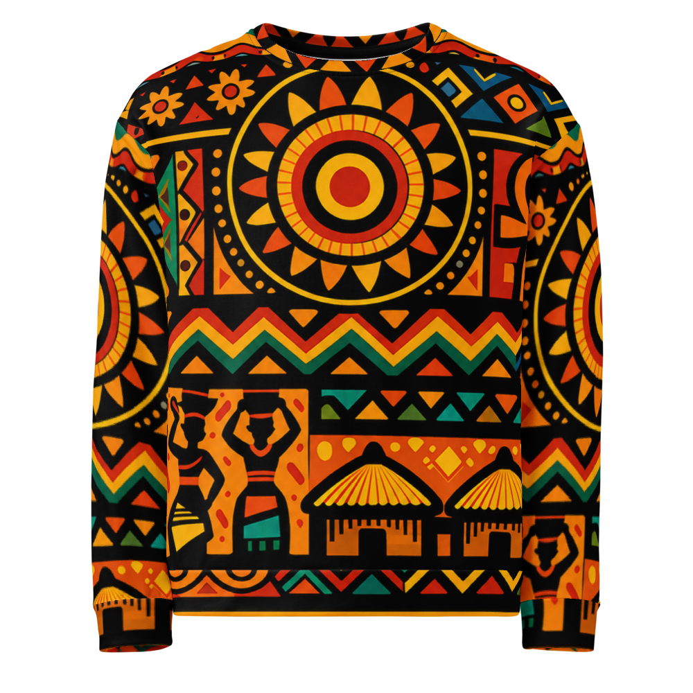 Crown. Handmade Cut and Sew African Sweatshirt.