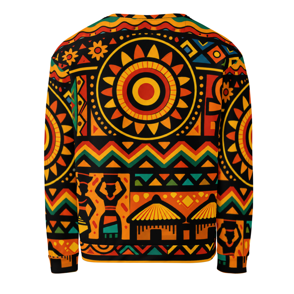 Crown. Handmade Cut and Sew African Sweatshirt. thumbnail 2