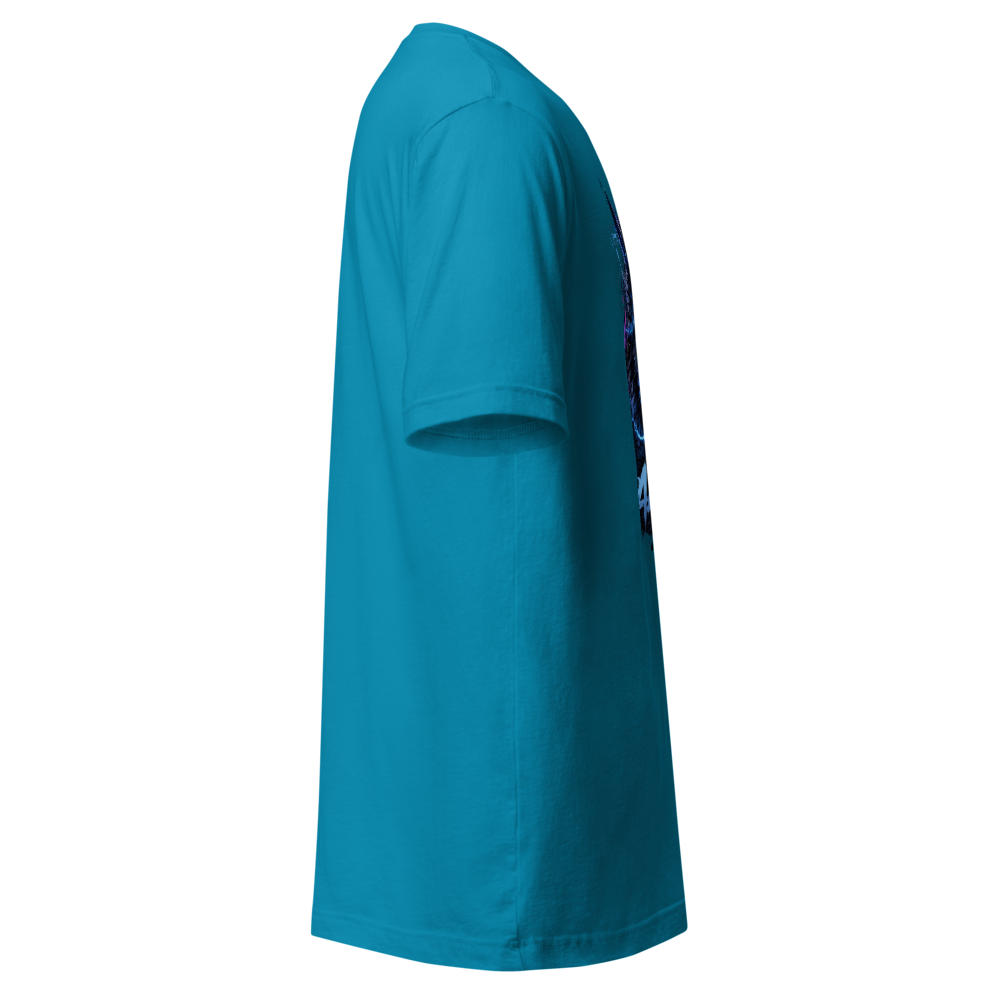 Cyber Wolf – Alpha Mode Unisex Staple T-Shirt thumbnail 4
