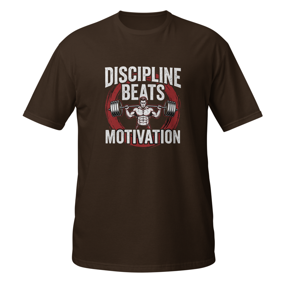 Discipline Beats Motivation Gym T-Shirt thumbnail 3