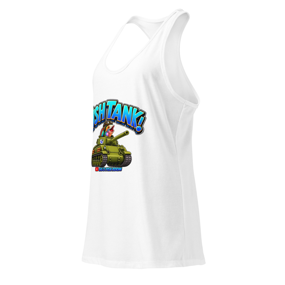Ladies Armoured Fish Tank Top White thumbnail 3