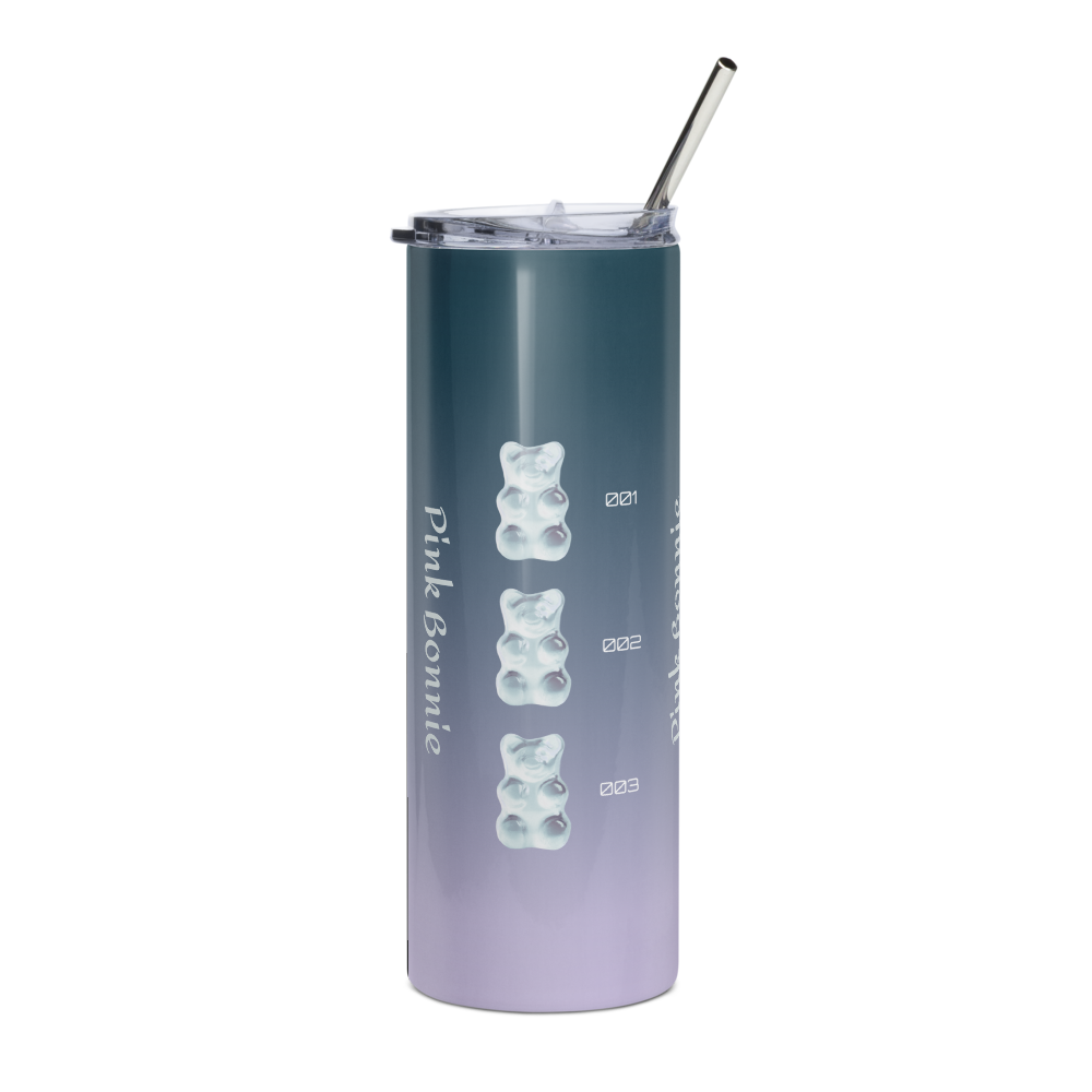 Pink Bonnie bear tumbler cup