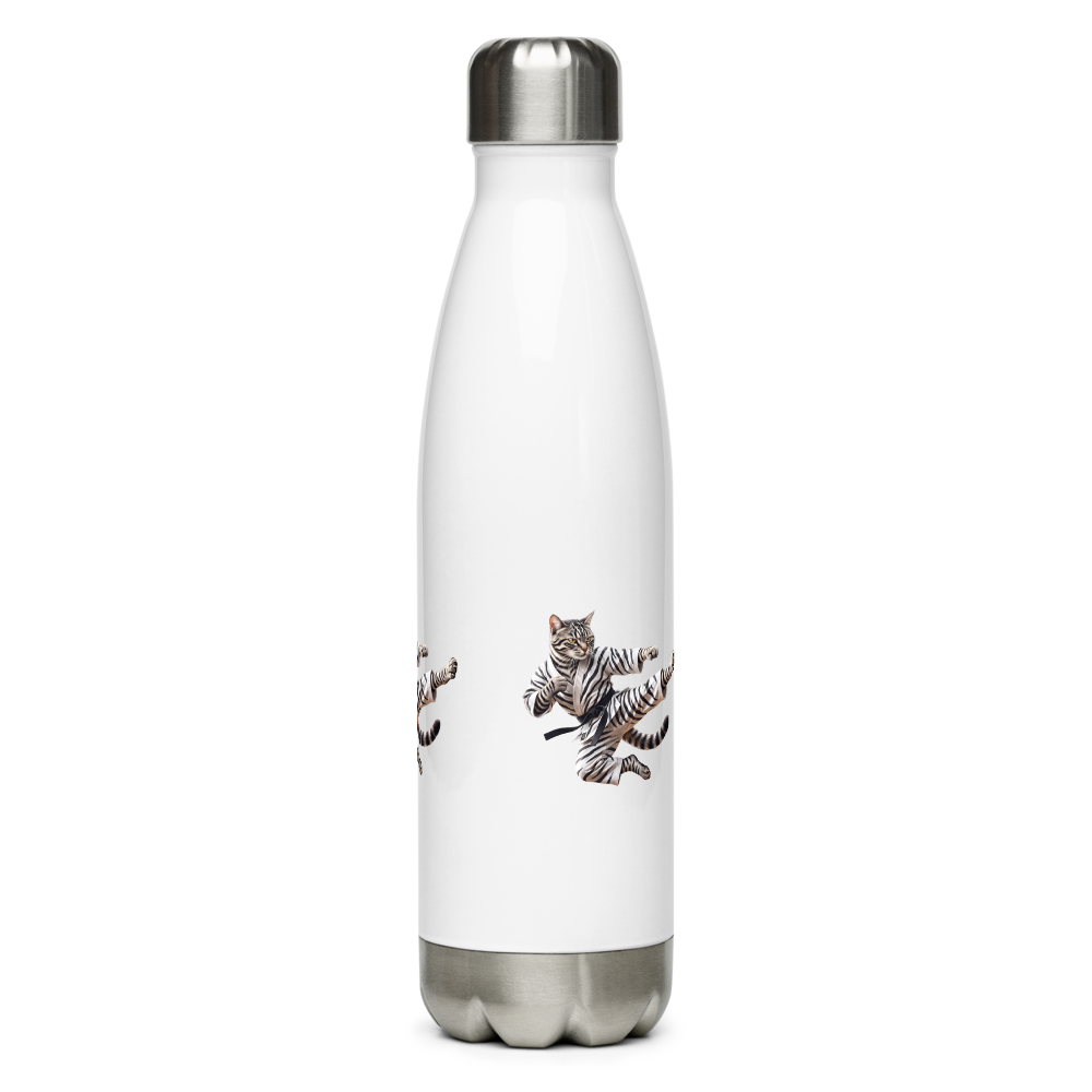 Kungfu Cat - SteelWaterBottle thumbnail 3