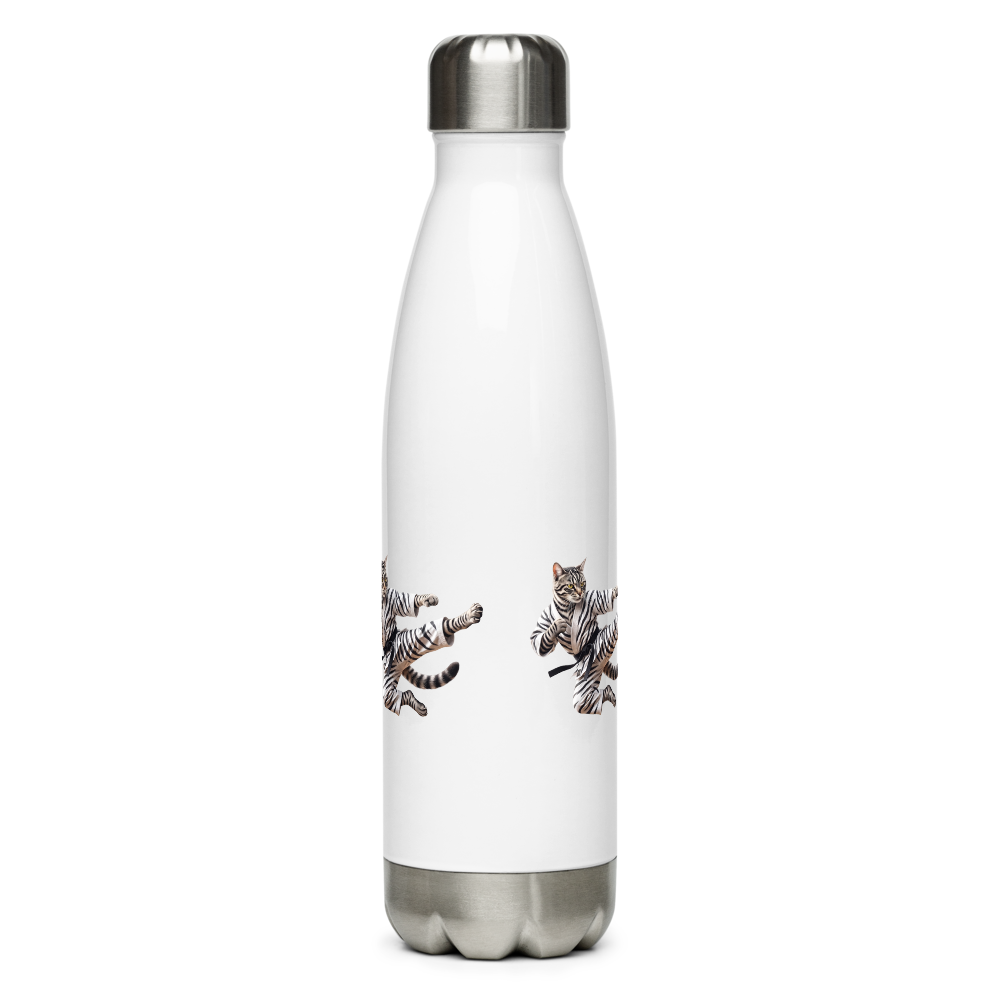 Kungfu Cat - SteelWaterBottle thumbnail 2