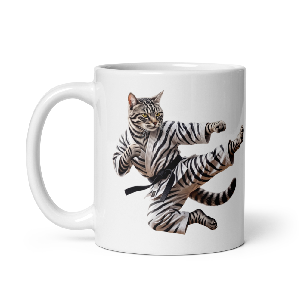 Kungfu Cat - GlossyMug thumbnail 3
