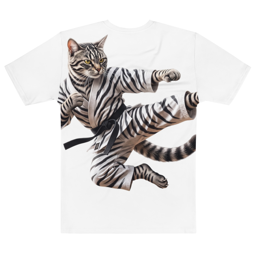 Kungfu Cat - Men's CrewNeck T-Shirt thumbnail 2
