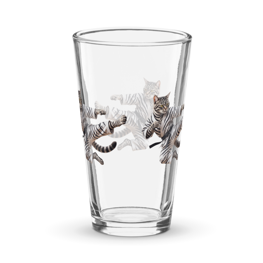 Kungfu Cat - ShakerPintGlass thumbnail 2