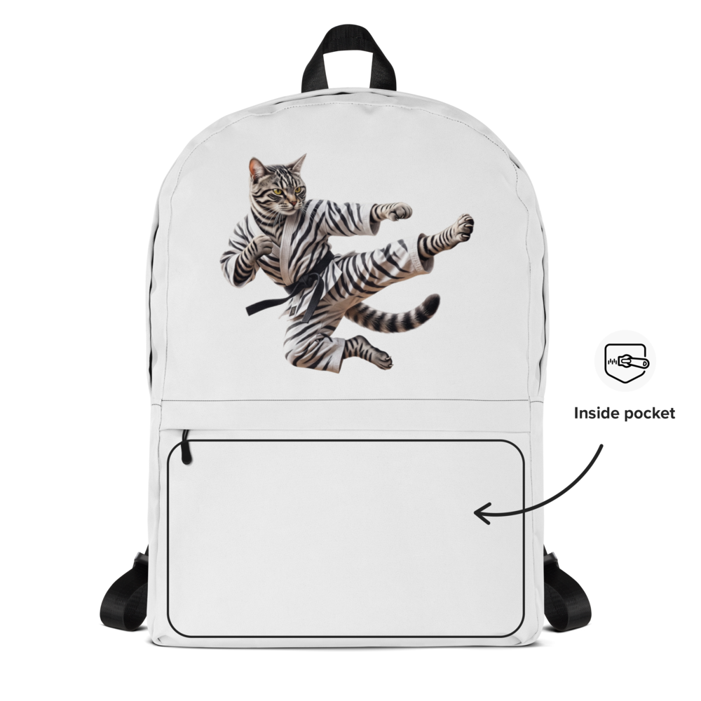 Kungfu Cat - Backpack thumbnail 2