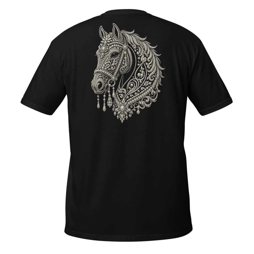 Premium Pearl Mosaic Horse Luxury Graphic TeeMajes thumbnail 2