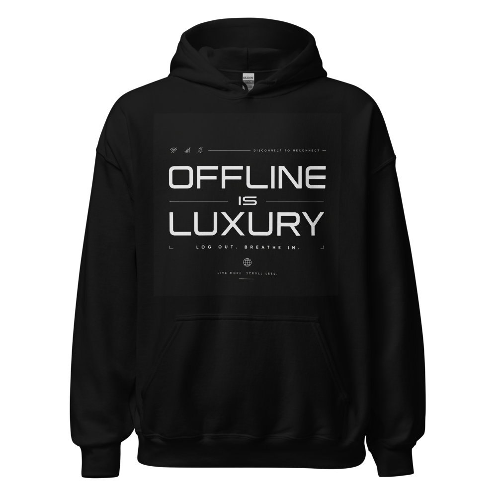 Offline Is Luxury - Minimalist Streetwear Graphic  thumbnail 2